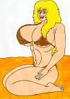 Cassy the Captive Cavegirl slave colored