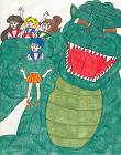 O'Brien-Sailor Scouts vs Godzilla